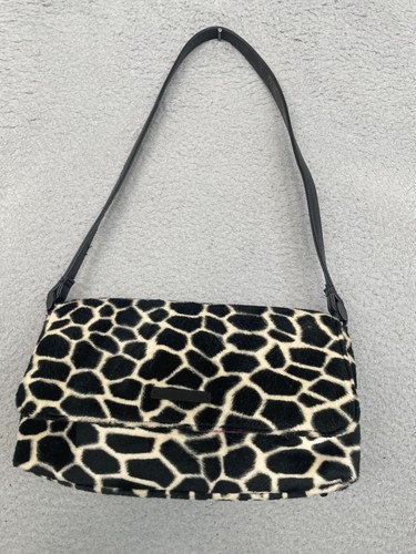 Y2k giraffe print faux fur - giraffe,