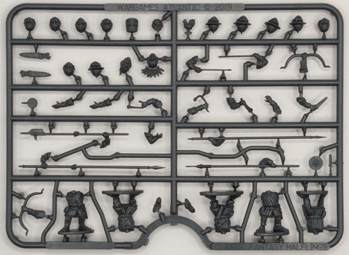 Halfling militia sprue - militia, 28mm