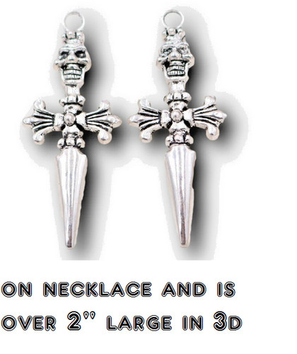 Large dagger sword - sword, skull