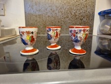 3 x Chinese Hand Painted