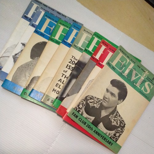 Elvis monthly magazine x10 - elvis,
