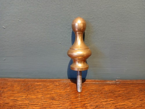 Vintage cast brass - cast, finial