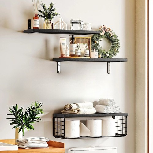 Rustic floating shelves - 2/3x,