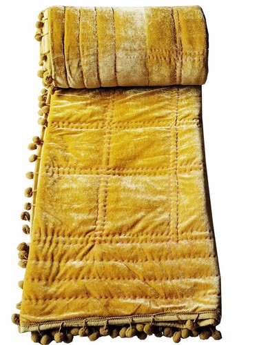 Gold velvet quilt comforter - quilt,,