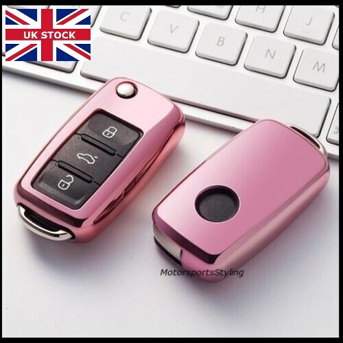 Chrome pink key cover for - pink, seat