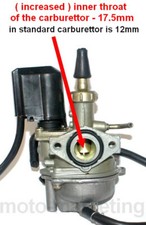 Racing carburettor 5mm - carburettor, 17.5mm