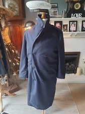 Womens Royal Naval Navy Greatcoat rain over coat cWW2 Wrns WRENS Reserve Uniform