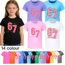 Kids Girls Short Sleeve