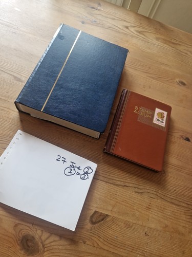 Empty stamp album thick - stamp,