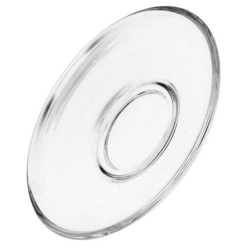 Pcs round glass plates - round, clear
