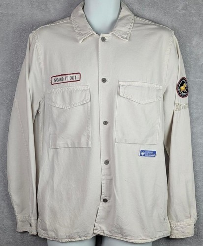 Zara mens beige overshirt - mens,