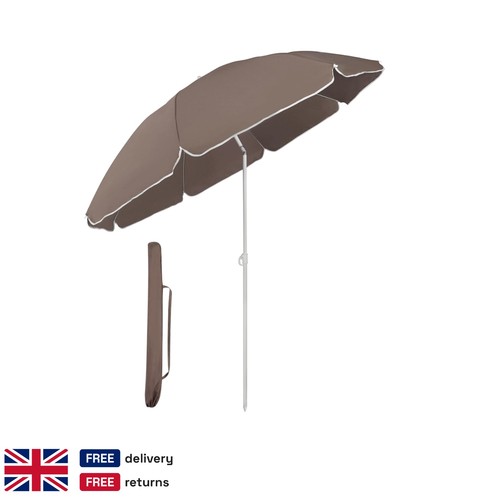Outdoor parasol 160cm brown - outdoor,