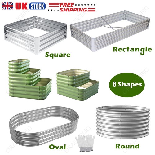 Galvanised steel raised garden - steel,
