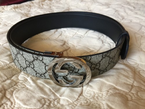 Gucci logo reversible belt - logo,
