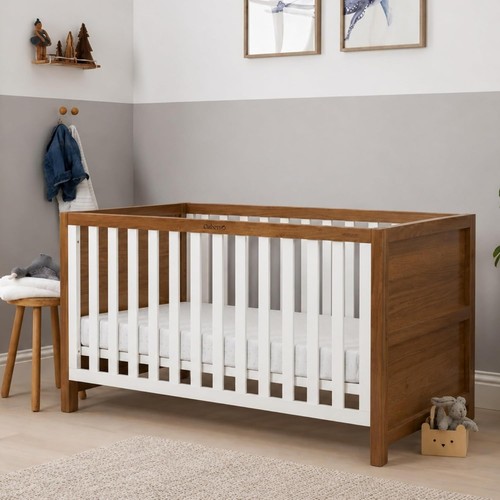 Wooden baby crib 1 - wooden, 3-in-1