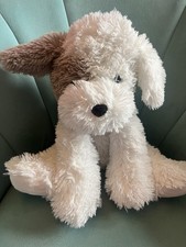 Hugfun Dog Puppy Grey & White Soft Plush Toy 12”