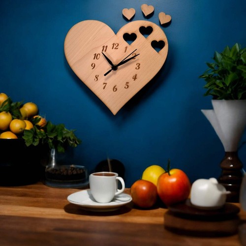 Heart shaped wooden wall - shaped,