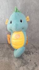 Fisher Price Ocean Wonders Soothe & Glow Seahorse Blue Comforter Plush 2008