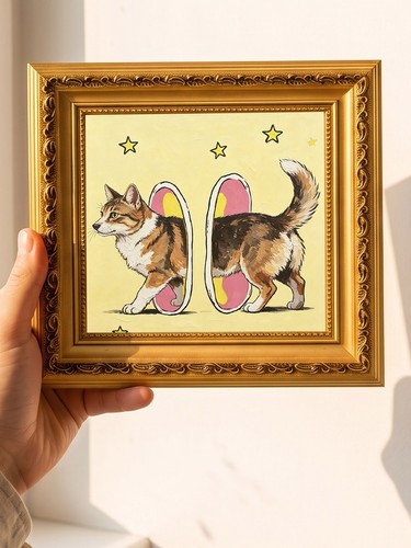 Cute walking dog star design - dog,