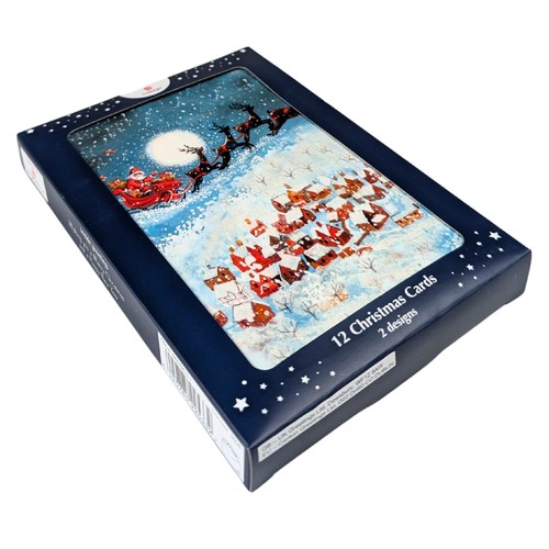 Box santa flying - box, of