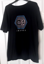 CRUYFF Black Logo T-Shirt Size