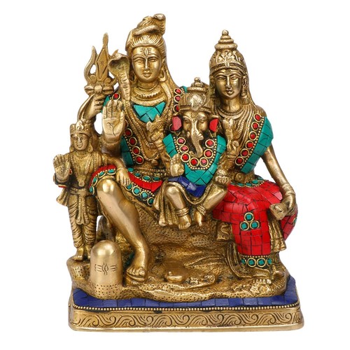 Brass shiv parivar - brass,