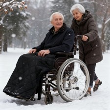 Wheelchair Cosy Fleece Lining Leg Wrap WATERPROOF Toe Outdoor Feet Blanket Cover