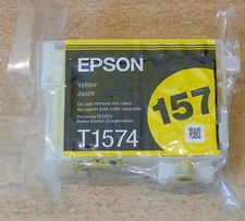 GENUINE EPSON T1574 Yellow cartridge 157 TURTLE vacuum sealed ink for the R3000