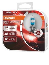 OSRAM - Night Breaker Laser +150% HB4 Car Headlamp Bulbs (Twin Pack)  
