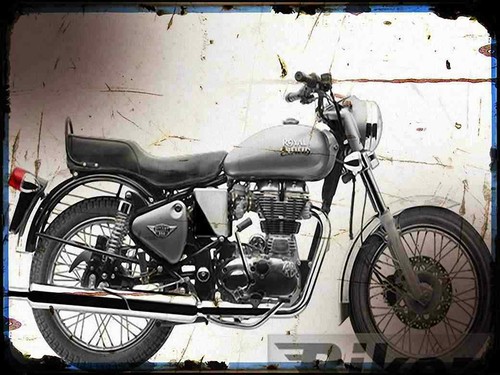 Metal sign motorbike - metal,