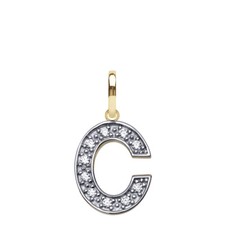 9CT GOLD INITIAL PENDANT NAME