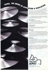 1992 Print Ad Paiste Alpha