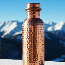 Hammered Copper Water Bottle