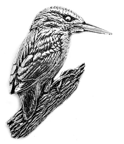 Kingfisher pin badge english - badge, (english