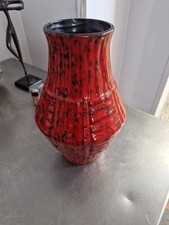 Vintage Bay Keramik Keramik Vase 395-25  Bodo Mans Mid Century H 25,5 cm