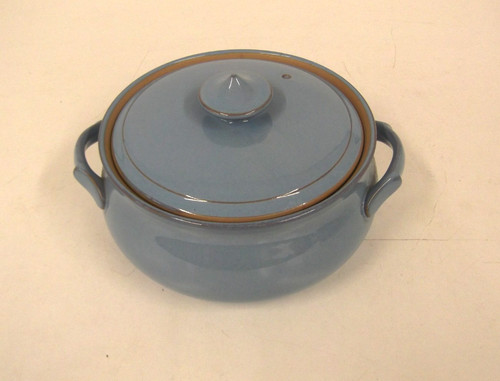 Denby colonial blue lidded - denby, 8"