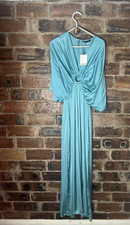 ZARA SEA GREEN SATIN JUMPSUIT