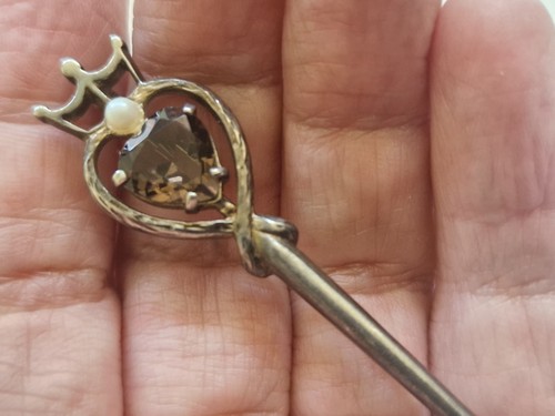Silver celtic sword brooch - silver,