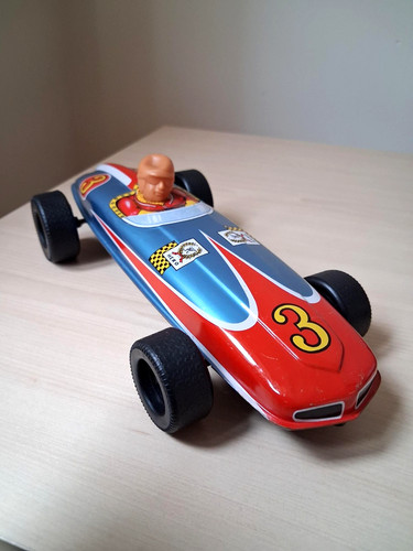 Vintage racing car - , tin