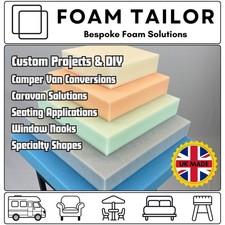 Window Seat Foam Cut to size, SOFA,CHAIR,BED,CAMPERVAN,CARAVAN