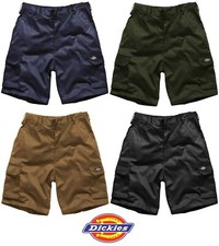 Mens Dickies Redhawk Cargo Shorts Work Casual Black Navy Khaki WD834 Size 28-46