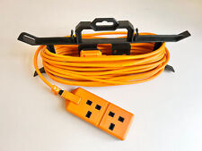 Outdoor Extention Lead Double Socket 13A 2-Gang Unswitched Garden Camping 10m