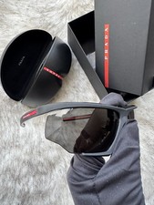 PRADA Linea Rossa SPS07Y Sunglasses | Black | Logo Summer Sport