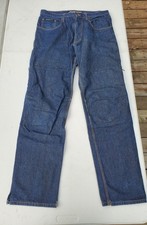 Aerostitch Protekt Dark Denim Padded Motorcycle Riding Straight Jeans Mens 34x34