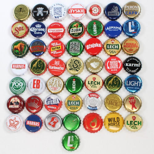 50x beer drinks bottle tops - 50x,