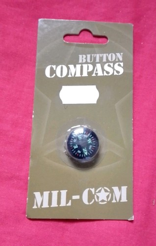 Mil com button - button, compass