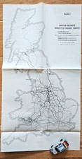 British Railways Density of Freight Traffic - Vintage 1963 British Railways Map