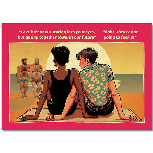Gay postcard inspired - , by