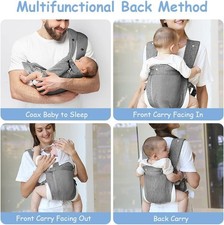 4-In-1 Baby Carrier Newborn to Toddler, Baby Carrier Baby Sling Carrier, Breatha