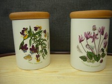 Vintage 2 pots lidded storage